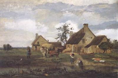 Jean Baptiste Camille  Corot Ferme a Recouvriere (mk11)